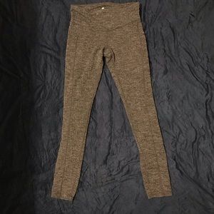 Grey knitted leggings